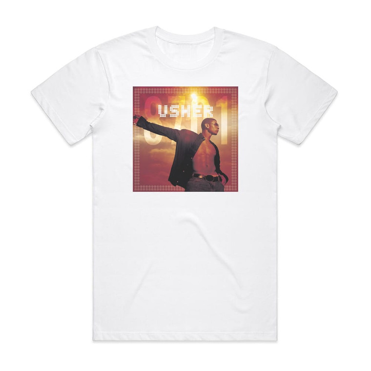 Usher 8701 Album Cover T-Shirt White