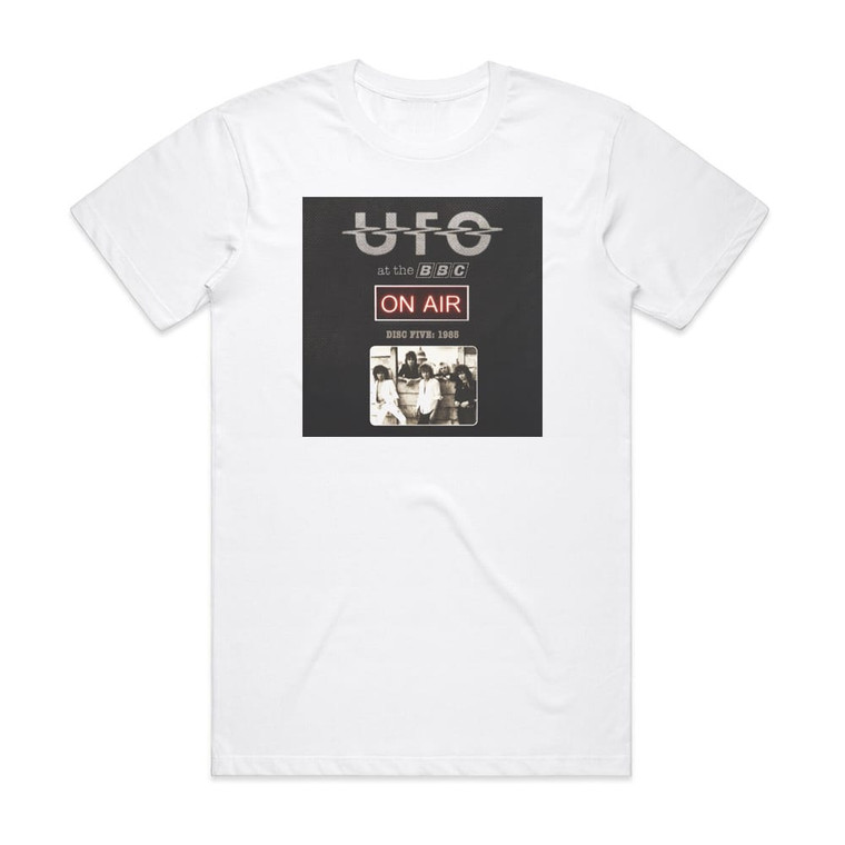 UFO At The Bbc On Air 1974 1985 5 Album Cover T-Shirt White