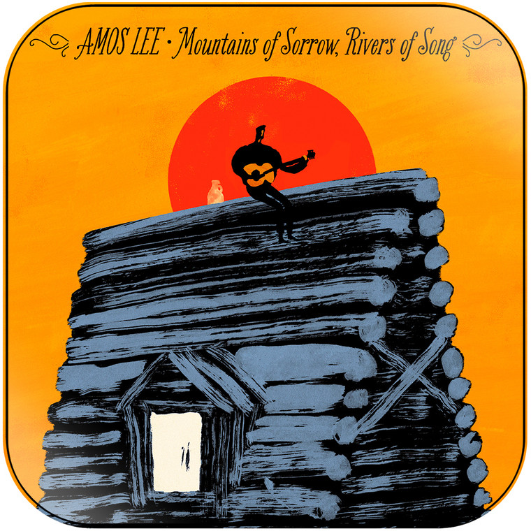 Amos Lee Mountains Of Sorrow Rivers Of Song Album Cover Sticker
