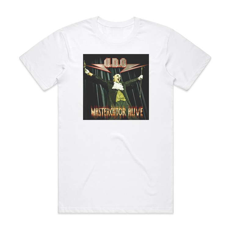 UDOO Mastercutor Alive Album Cover T-Shirt White
