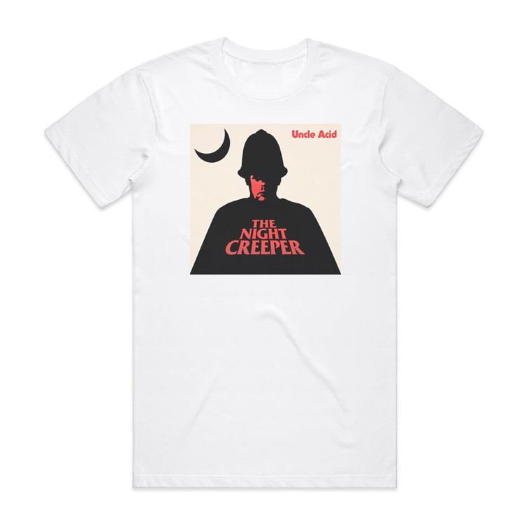 Uncle Acid and The Deadbeats The Night Creeper Album Cover T-Shirt White