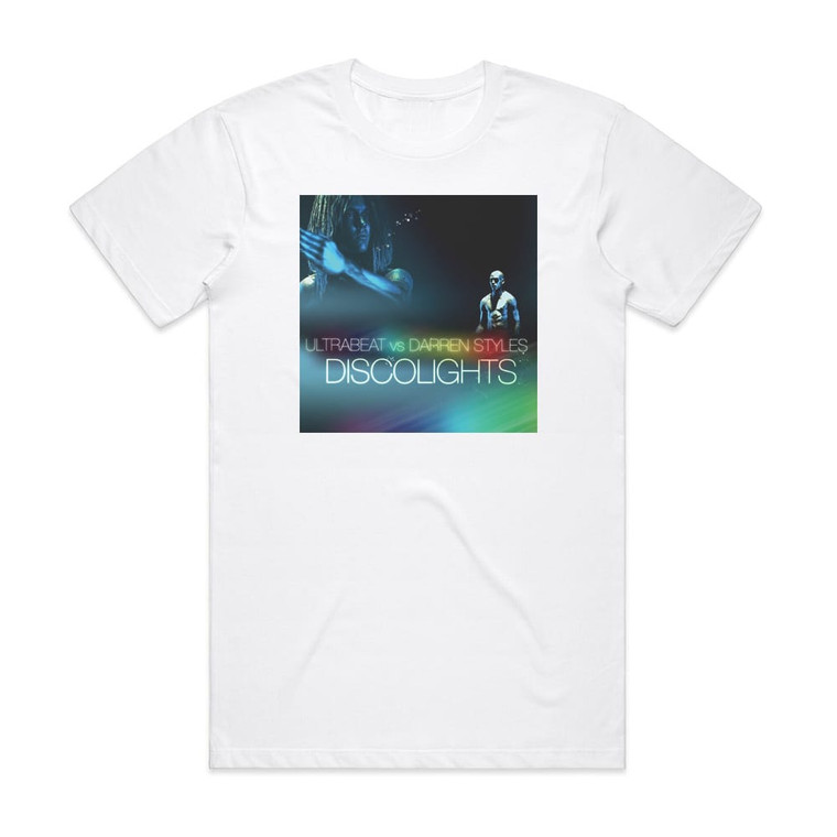 Ultrabeat Disco Lights Album Cover T-Shirt White