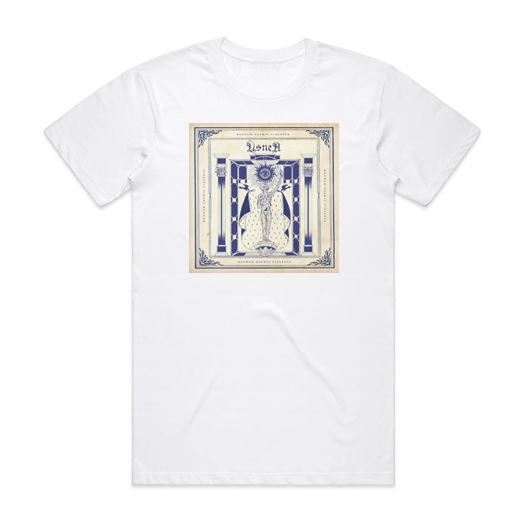 Usnea Random Cosmic Violence Album Cover T-Shirt White