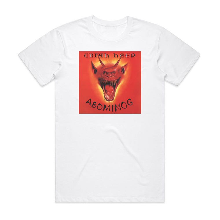 Uriah Heep Abominog Album Cover T-Shirt White