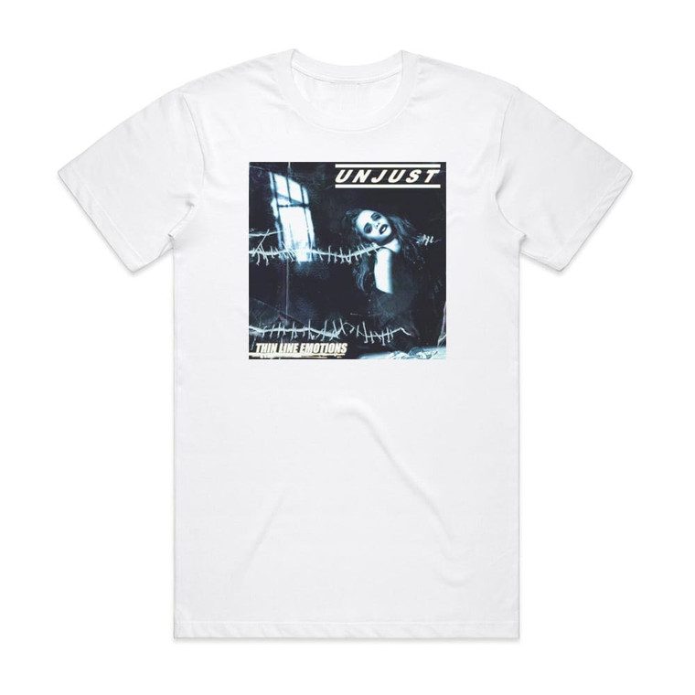 Unjust Thin Line Emotions Album Cover T-Shirt White