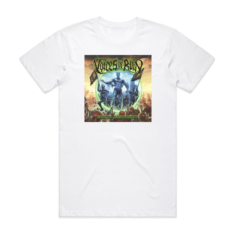 Voices of Ruin Path To Immortality Album Cover T-Shirt White Voices of Ruin Path To Immortality Album Cover T-Shirt White