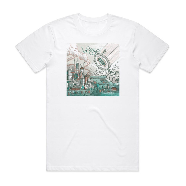 Vessels Helioscope Album Cover T-Shirt White Vessels Helioscope Album Cover T-Shirt White
