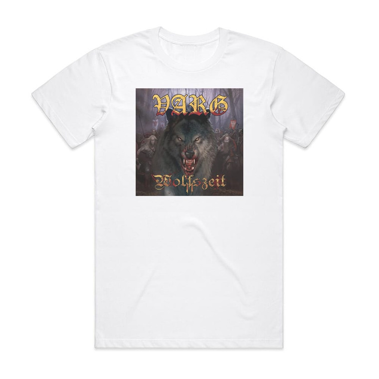 Varg Wolfszeit Ii Album Cover T-Shirt White Varg Wolfszeit Ii Album Cover T-Shirt White