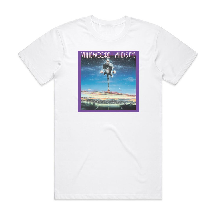 Vinnie Moore Minds Eye Album Cover T-Shirt White Vinnie Moore Minds Eye Album Cover T-Shirt White