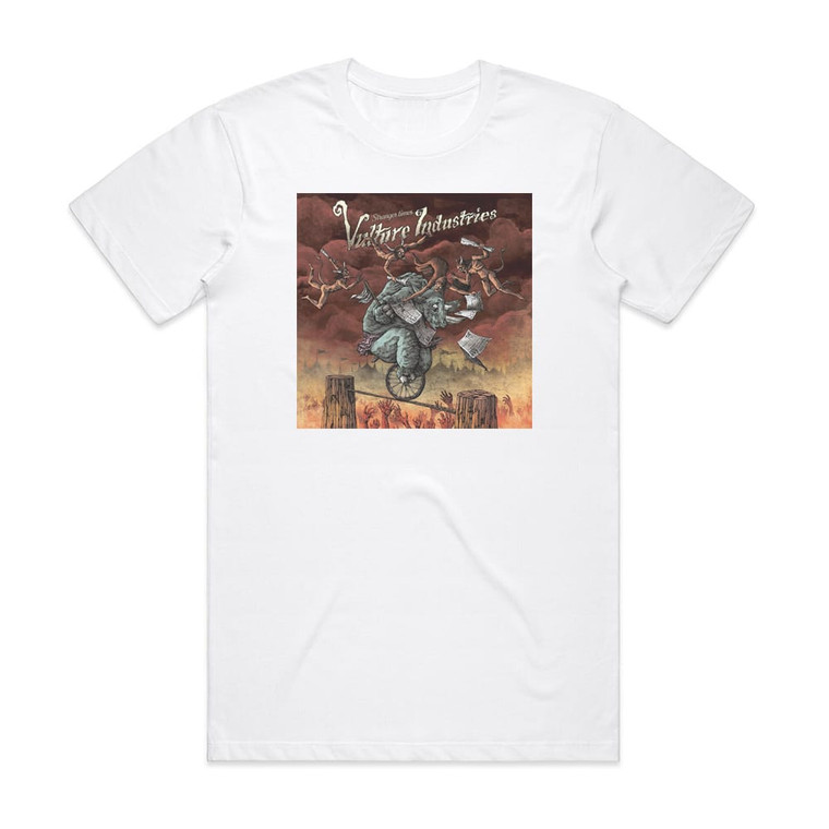 Vulture Industries Stranger Times Album Cover T-Shirt White