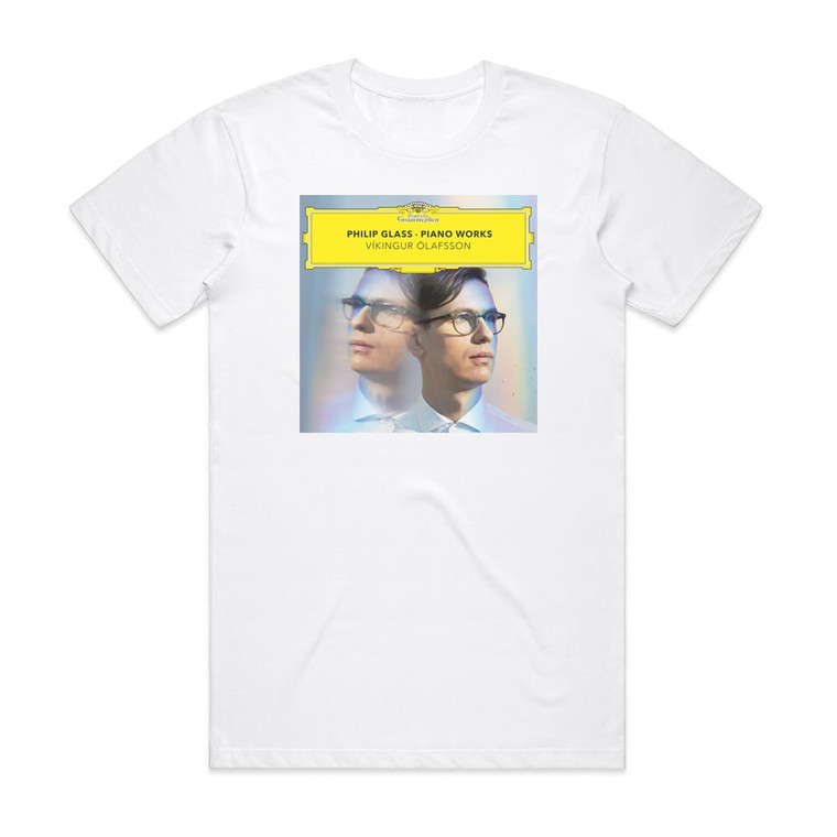 Vikingur Olafsson Piano Works Album Cover T-Shirt White