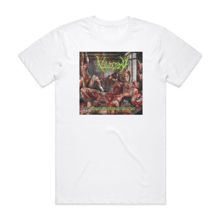 Vulvectomy Abusing Dismembered Beauties Album Cover T-Shirt White