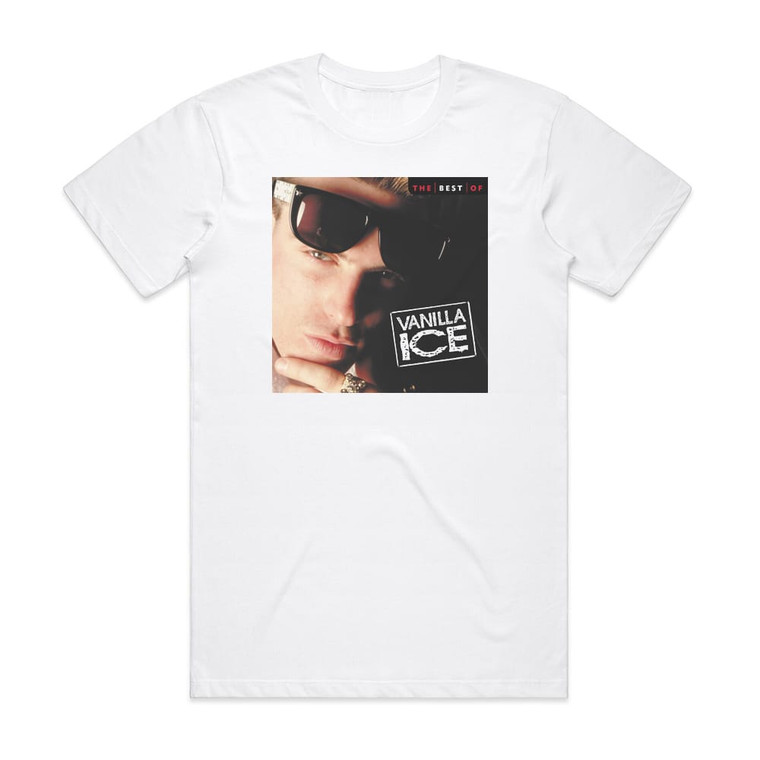 Vanilla Ice The Best Of Vanilla Ice Album Cover T-Shirt White