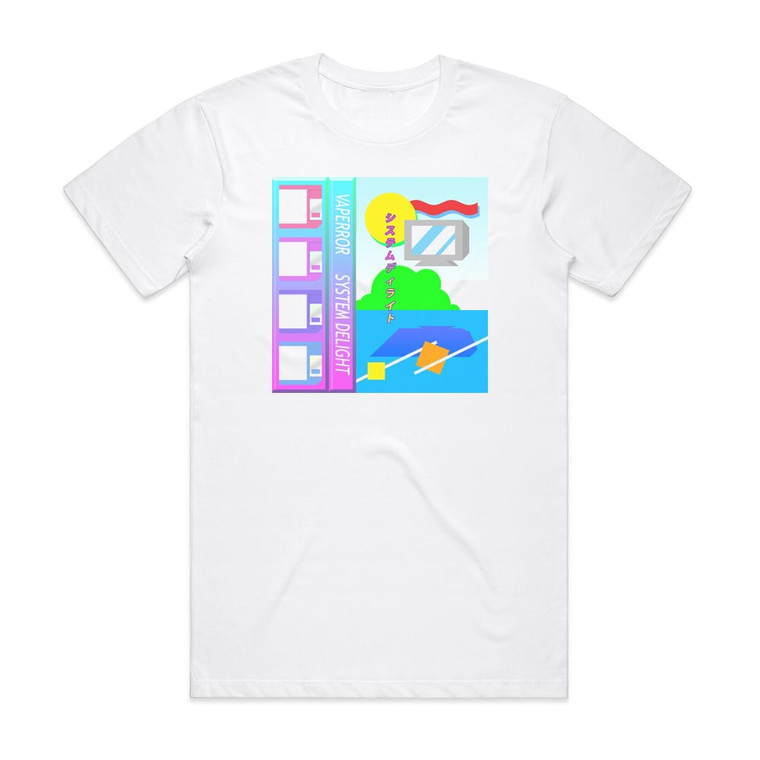 Vaperror System Delight Album Cover T-Shirt White