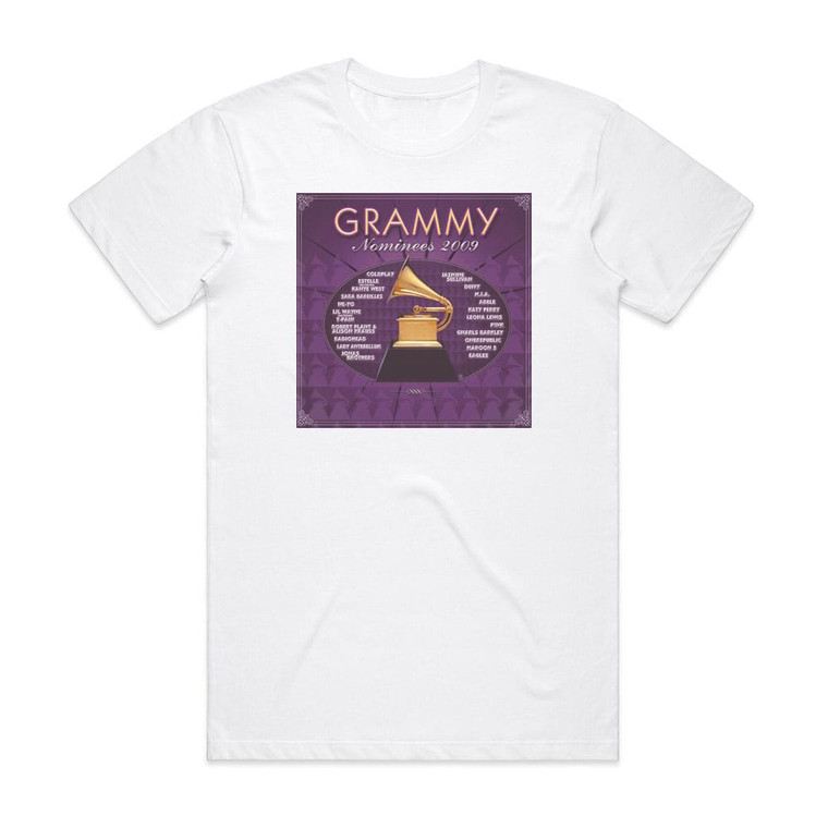 Various Artists 2009 Grammy Nominees Album Cover T-Shirt White