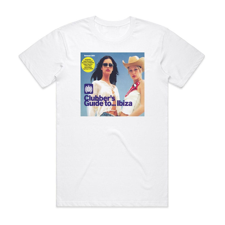 Various Artists Ministry Of Sound Clubbers Guide To Ibiza Summer 2001 Album Cover T-Shirt White
