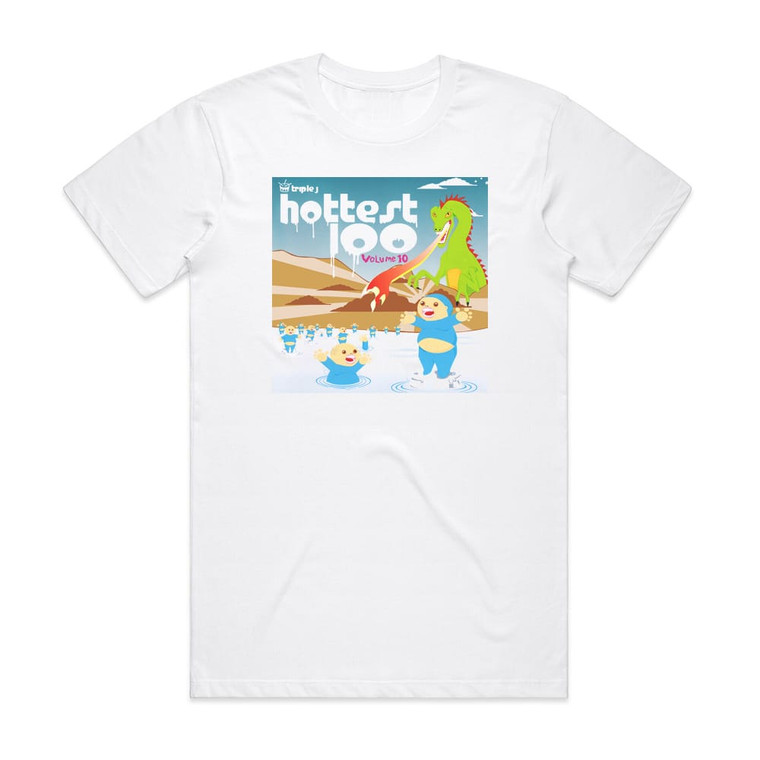 Various Artists Triple J Hottest 100 Volume 10 Album Cover T-Shirt White