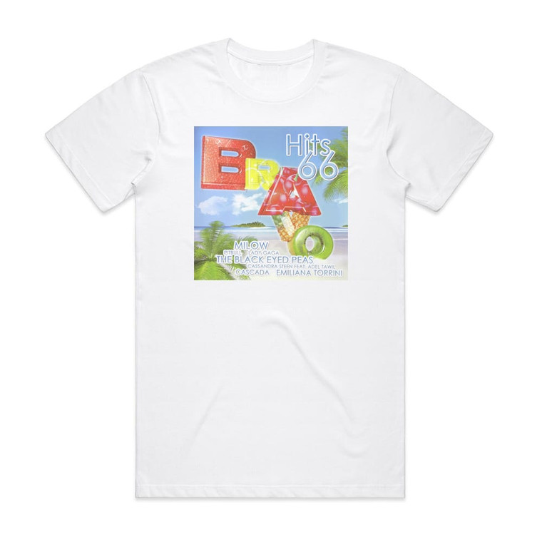 Various Artists Bravo Hits 66 Album Cover T-Shirt White