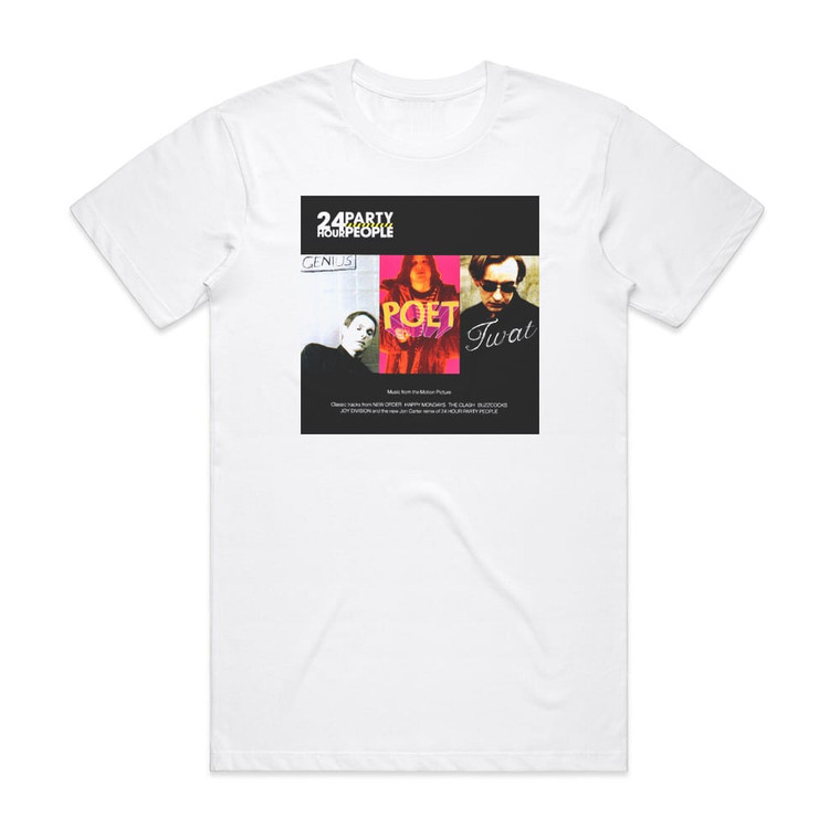 Various Artists 24 Hour Party People Album Cover T-Shirt White