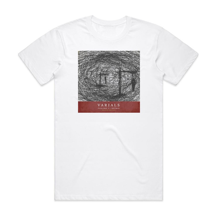 Varials Failurecontrol 1 Album Cover T-Shirt White