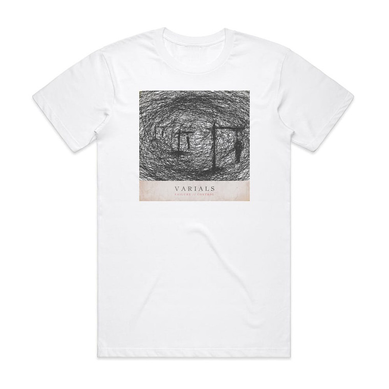 Varials Failurecontrol Album Cover T-Shirt White