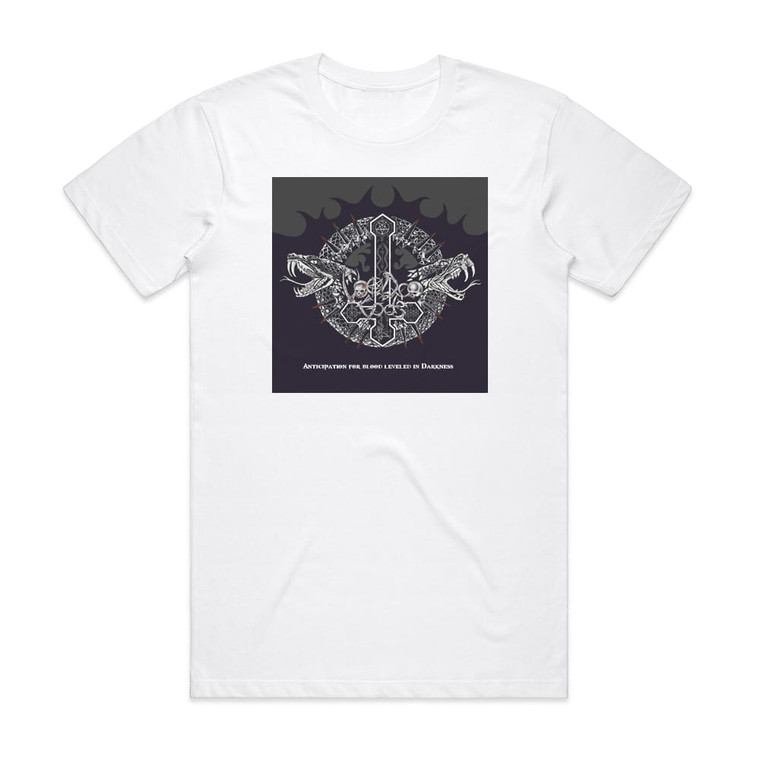 Voodoo Gods Anticipation For Blood Leveled In Darkness 1 Album Cover T-Shirt White