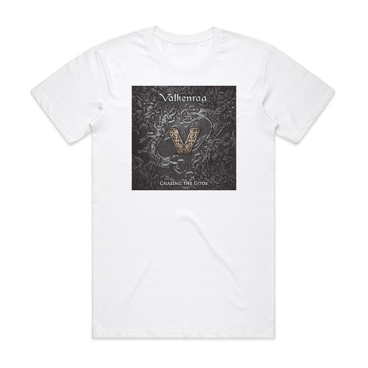 Valkenrag Chasing The Gods Album Cover T-Shirt White