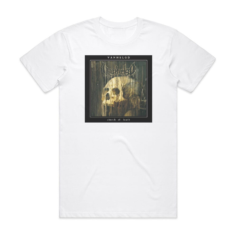 Vanhelgd Church Of Death Album Cover T-Shirt White