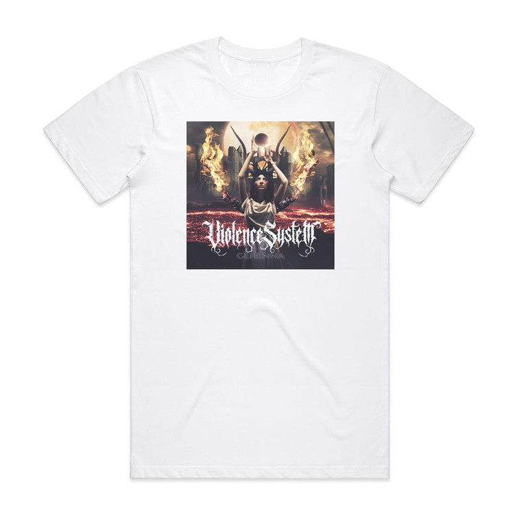 Violence System Gehenna Album Cover T-Shirt White