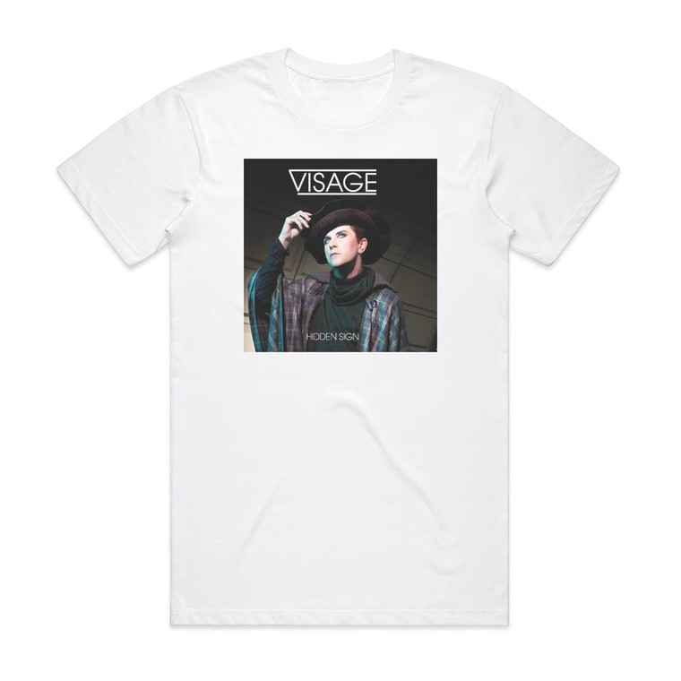 Visage Hidden Sign Album Cover T-Shirt White