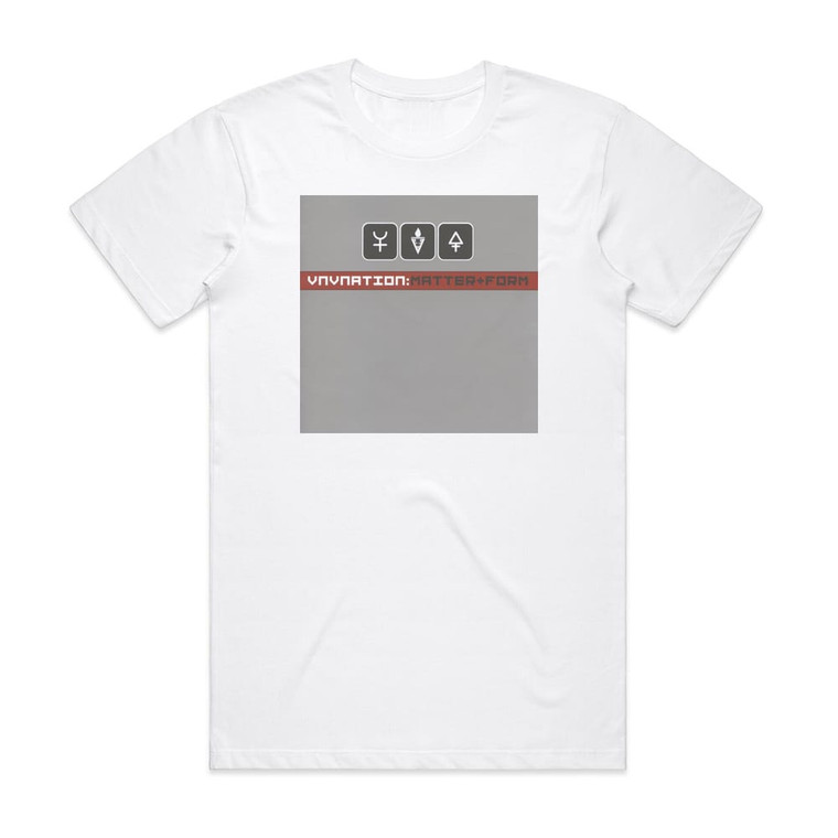 VNV Nation Matterform Album Cover T-Shirt White