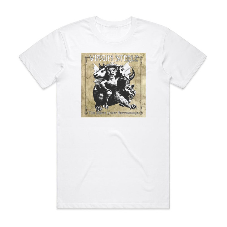 Virgin Steele The Black Light Bacchanalia 2 Album Cover T-Shirt White