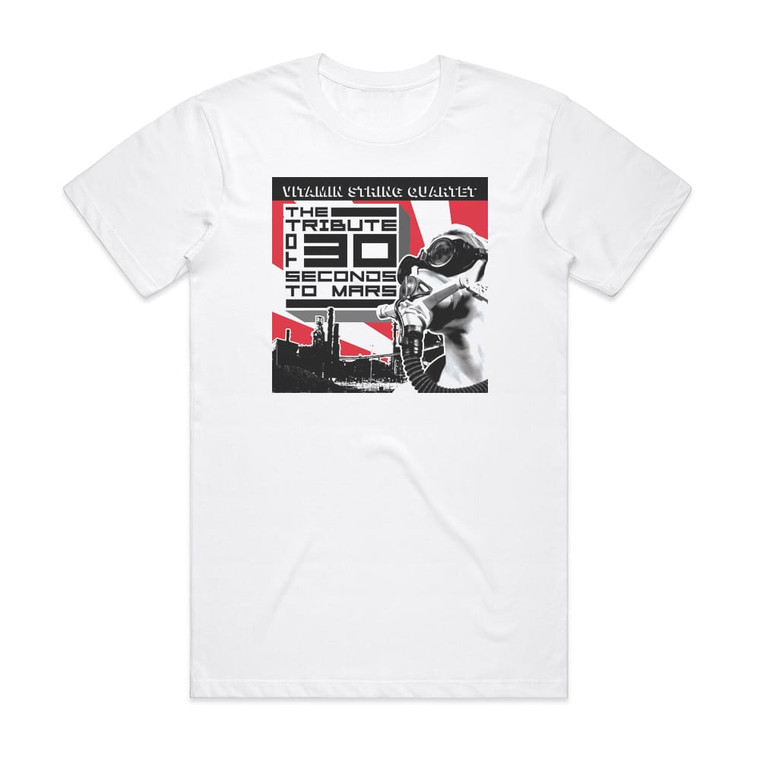 Vitamin String Quartet Vitamin String Quartet Tribute To 30 Seconds To Mars Album Cover T-Shirt White