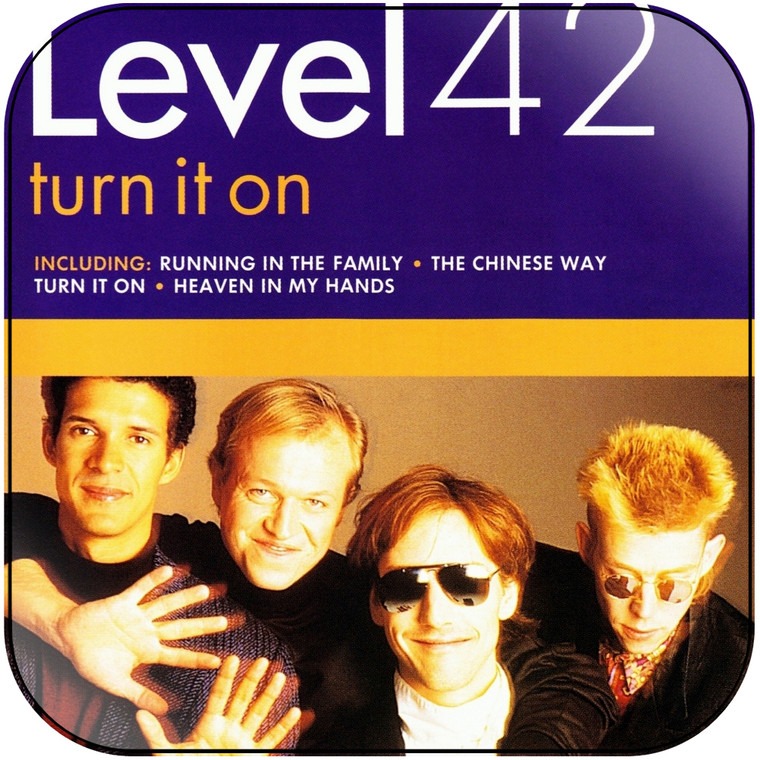 Level 42 Turn It On Album Cover Sticker