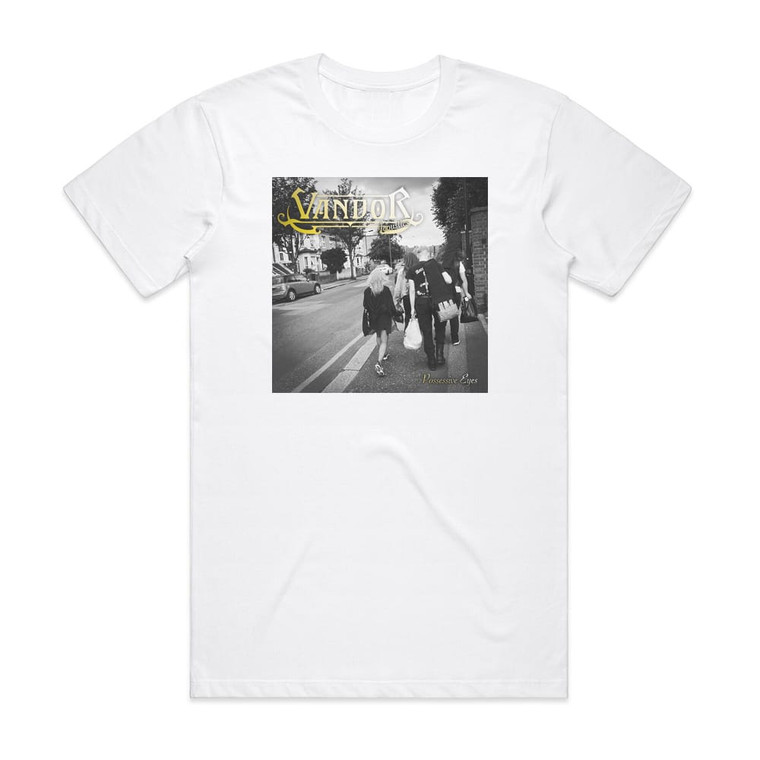 Vandor Possessive Eyes Album Cover T-Shirt White Vandor Possessive Eyes Album Cover T-Shirt White