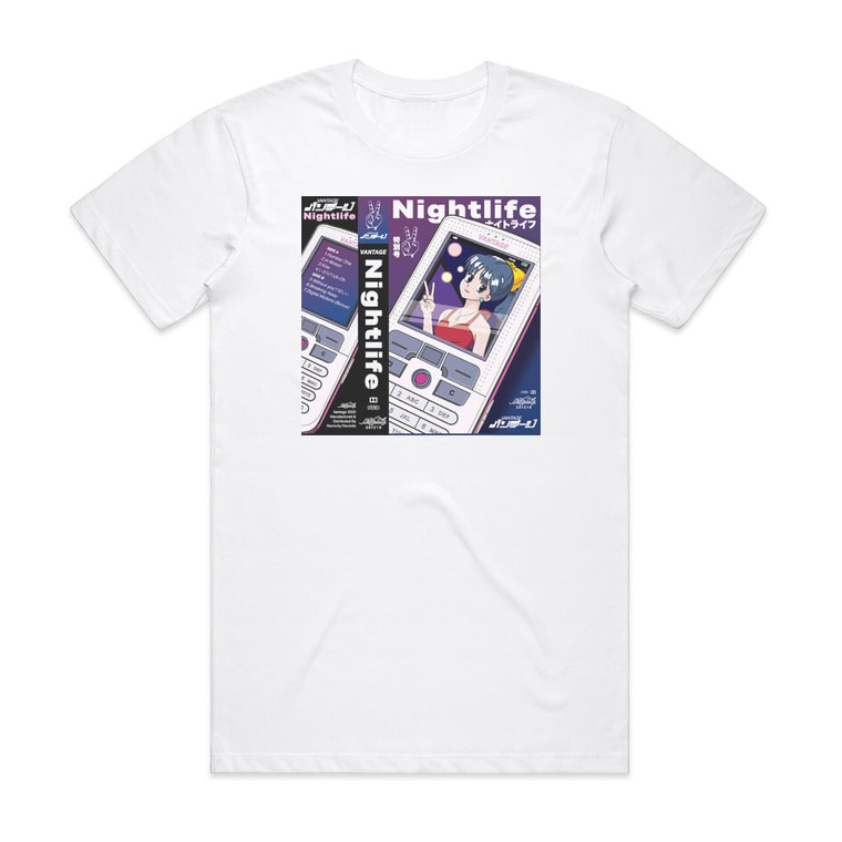 Vantage Nightlife Album Cover T-Shirt White