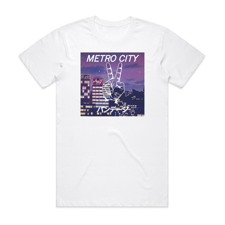 Vantage Metro City Album Cover T-Shirt White