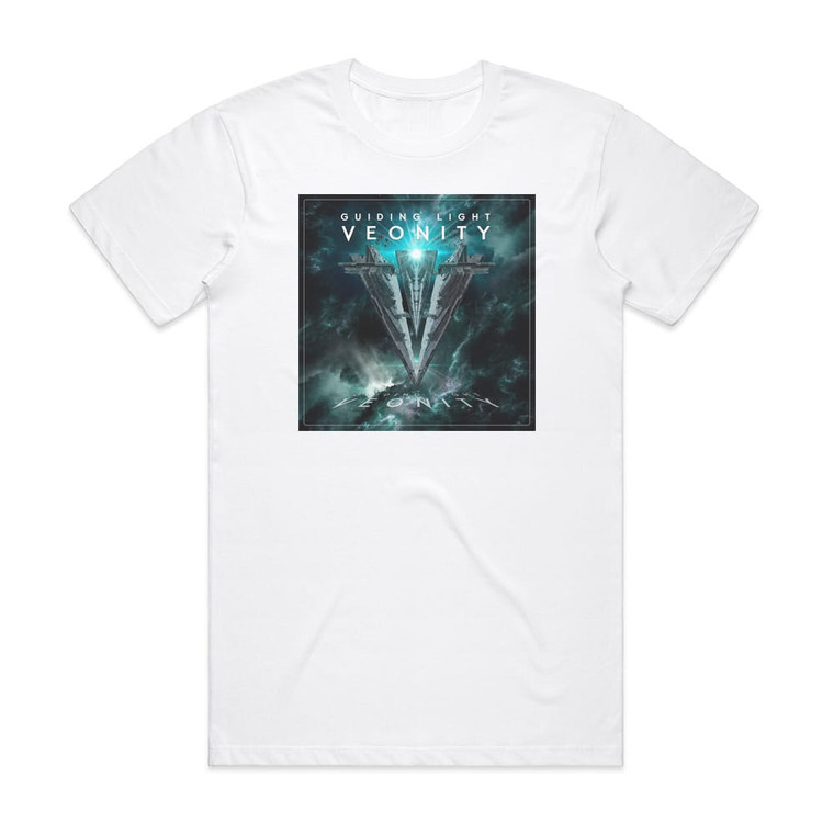 Veonity Guiding Light Album Cover T-Shirt White