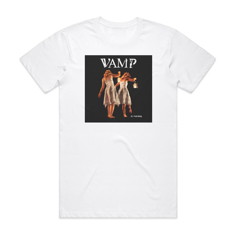 Vamp St Mandag Album Cover T-Shirt White Vamp St Mandag Album Cover T-Shirt White