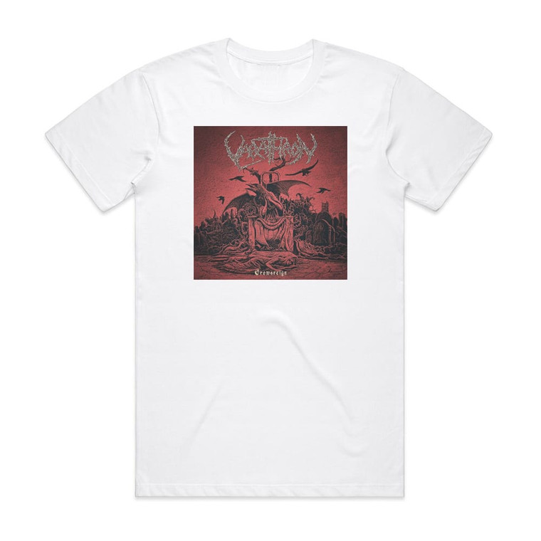 Varathron Crowsreign 1 Album Cover T-Shirt White Varathron Crowsreign 1 Album Cover T-Shirt White