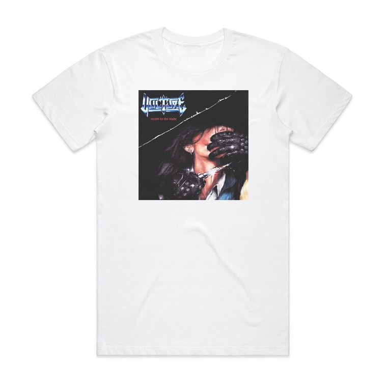 Vulture Victim To The Blade Album Cover T-Shirt White
