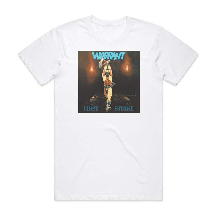 Warrant First Strike Album Cover T-Shirt White