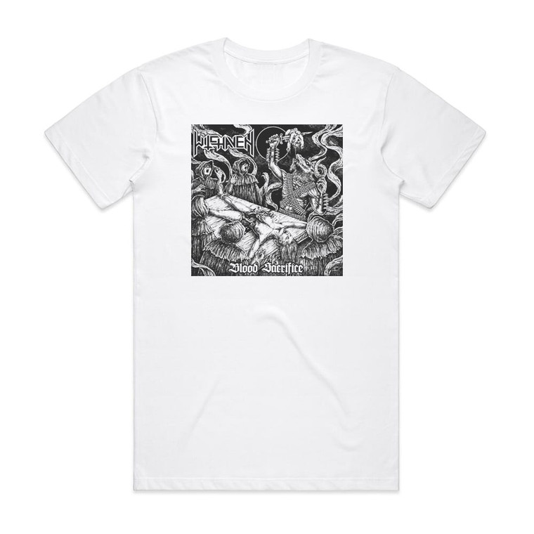 Witchaven Blood Sacrifice Album Cover T-Shirt White