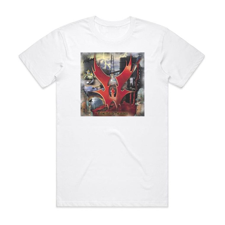Warlord Rising Out Of The Ashes Album Cover T-Shirt White