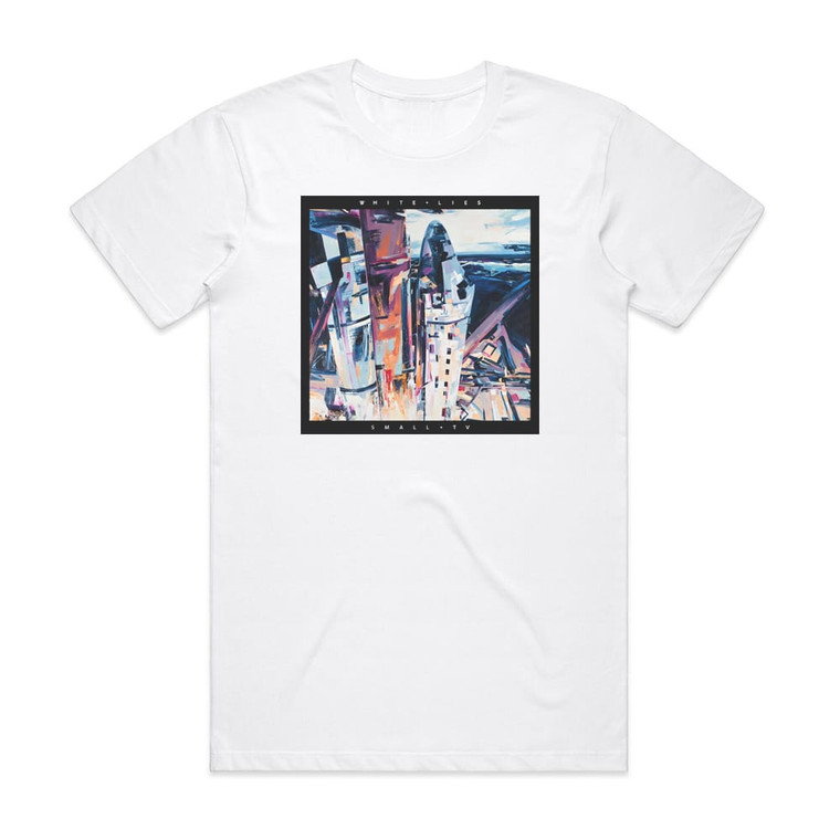 White Lies Small Tv Album Cover T-Shirt White