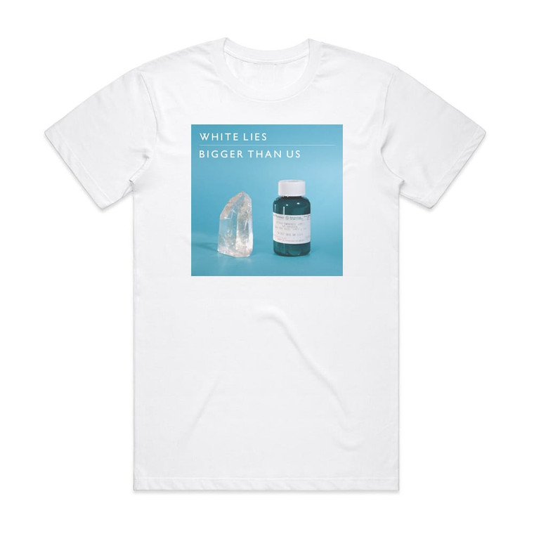 White Lies Bigger Than Us Album Cover T-Shirt White