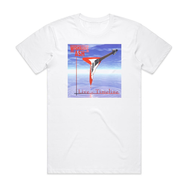 Wishbone Ash Live Timeline Album Cover T-Shirt White