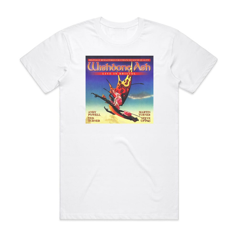 Wishbone Ash Wishbone Ash Live In Bristol Album Cover T-Shirt White