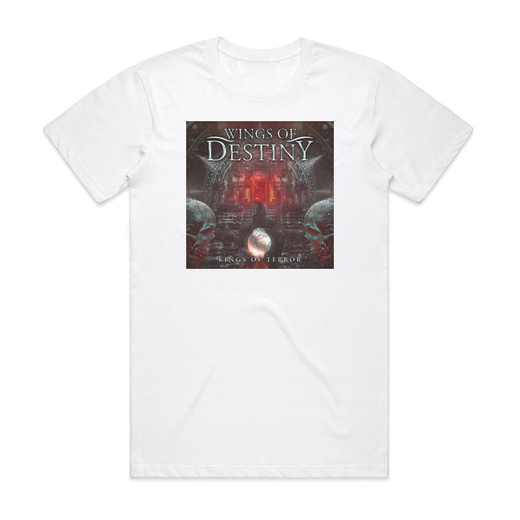 Wings of Destiny Kings Of Terror Album Cover T-Shirt White Wings of Destiny Kings Of Terror Album Cover T-Shirt White