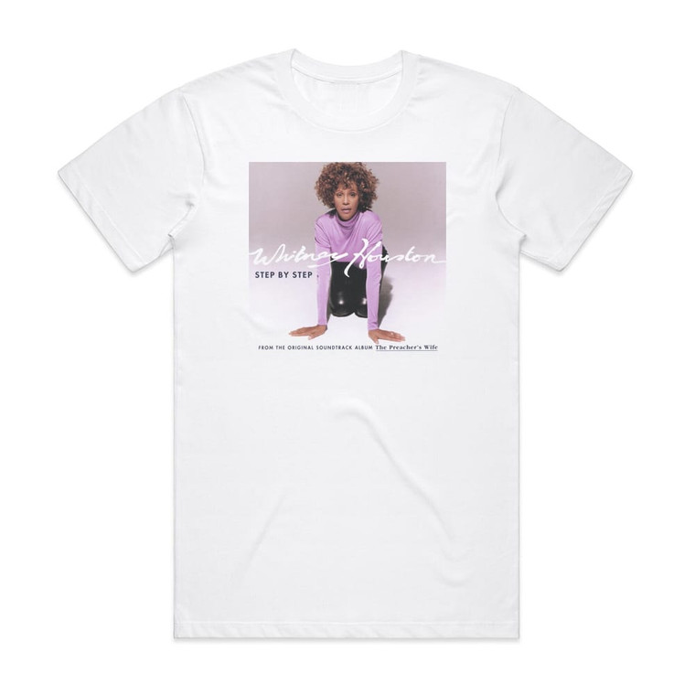 Whitney Houston Step By Step Album Cover T-Shirt White